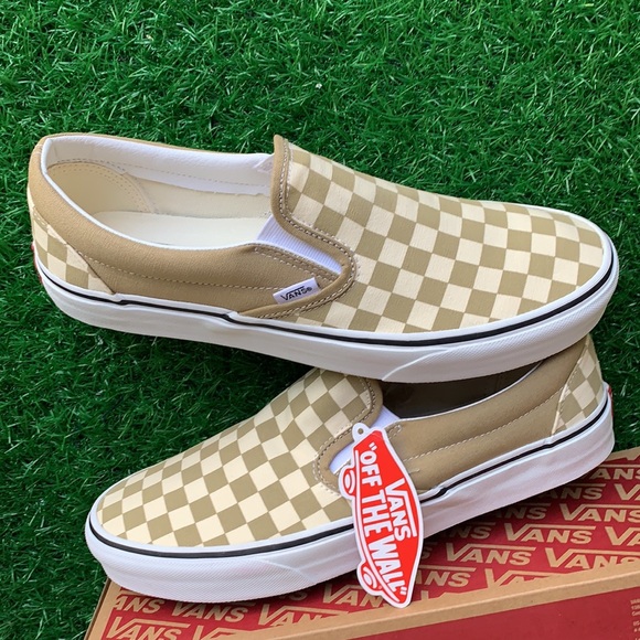 VANS CLASSIC SLIP ON CHEKRBRD Cornstalk/Tr wht men - Picture 14 of 16